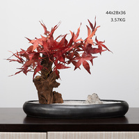 新中式仿真盆景花藝擺件FD1811-8
