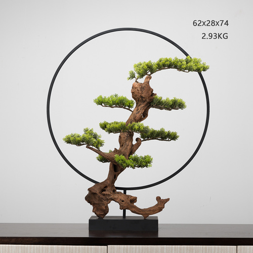 新中式仿真盆景花藝擺件FD1811-11