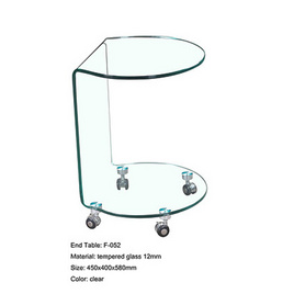 TEMPERED-BENT-GLASS-SIDE-TABLE玻璃几