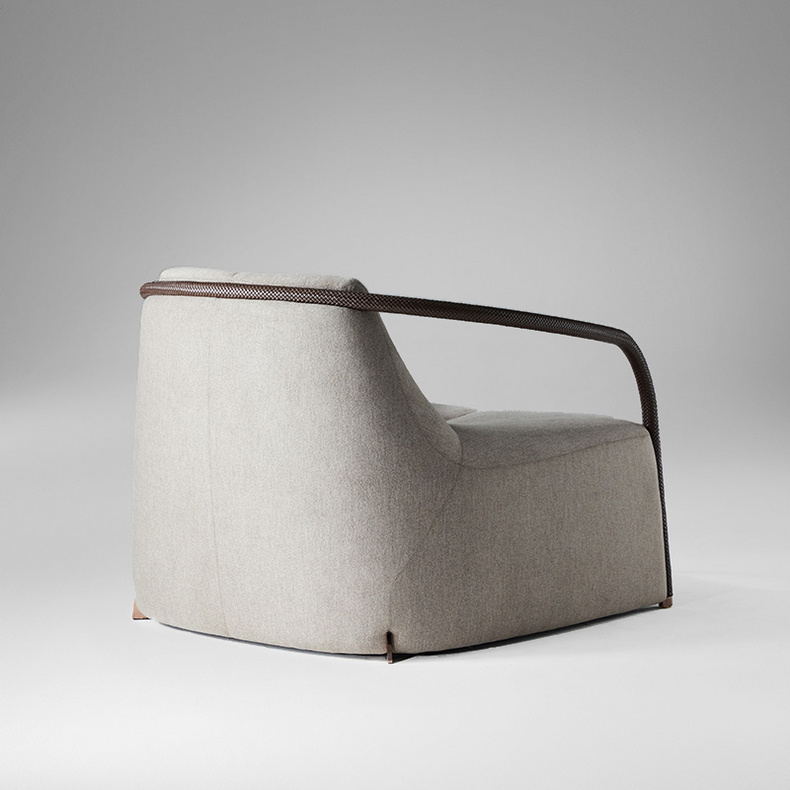 Rong Series- Modern Chinese Armchair Single Sofa (Pantone)