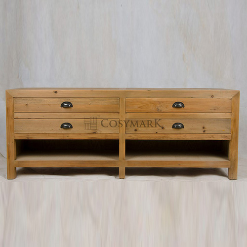 European classical style fir 4-drawer cabinet 25101