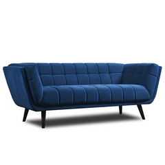 Hot sale wood leg fabric chesterfield armchair modern sofa NY