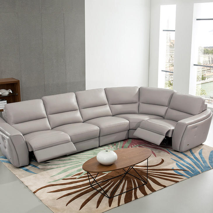 modern leather recliner sofa in fashion design沙发