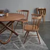 Solid wood Nordic dining table chair and Japanese modern minimalist small dining chair