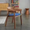 Solid wood chair study computer office chair Nordic modern minimalist home back dining table and chair