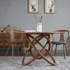 Modern light luxury simple solid wood chair Nordic fashion creative dining chair Designer casual business office cafe chair