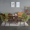 Nordic solid wood chair modern minimalist dining chair desk coffee chair creative fabric chair