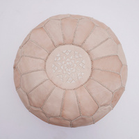 【标     品】摩洛哥进口手工羊皮坐垫套真皮（支持选配填充物）