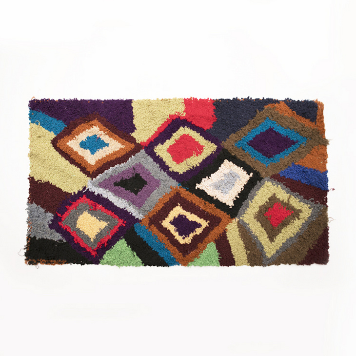 【孤品】摩洛哥进口手工编织挂毯轻薄装饰画毯