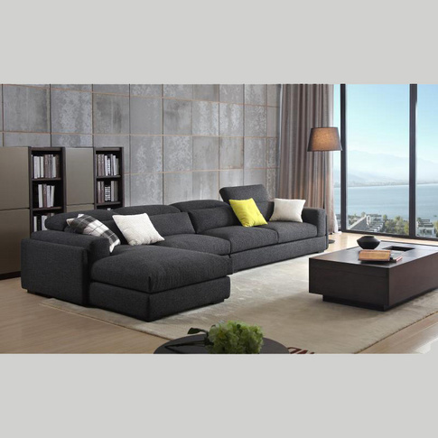 Modern black sofa