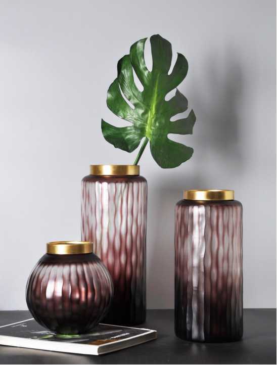 Golden Tripod Vase