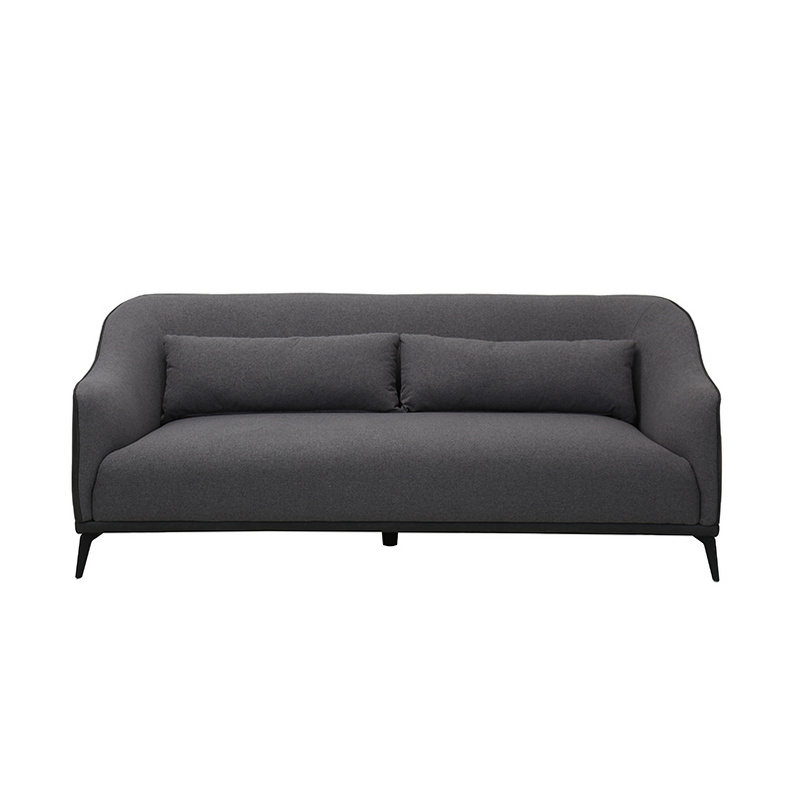 Modern Style Fabric Living Room Sofa Dark Color