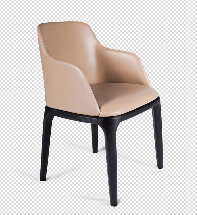 现代意式极简餐椅椅子