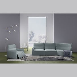 Culton Power Fresh Green Three-seater Sofa