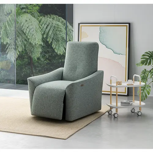 Dreamer Green Fabric Comfortable Power Recliner Chair