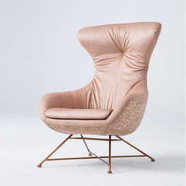 Modern Light Pink Light Luxury Lounge Chair