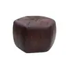 Brown Leather Stool
