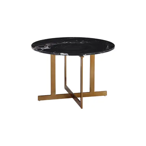 Modern Black Marble Side Table