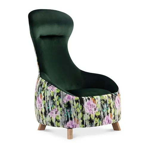 Modern Dark Green Lounge Chair
