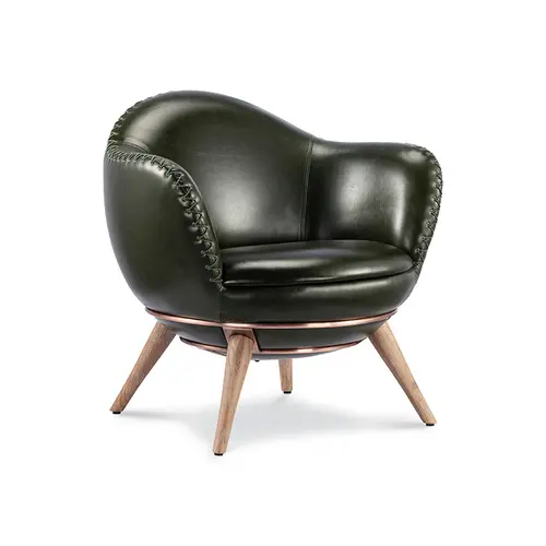 Modern Creative Simple Leather Lounge Chair