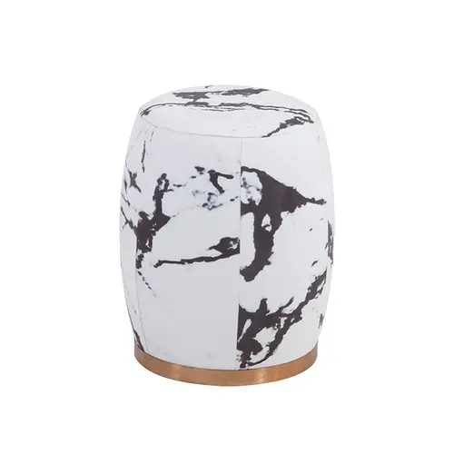 New Chinese Style bBlack and White Ink Stool
