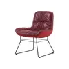Modern Industrial Style Red Single Lounge Chair