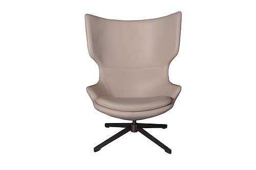 Tengye TENGYE new Nordic cowhide egg chair creative revolving sofa chair leisure chair DY-16