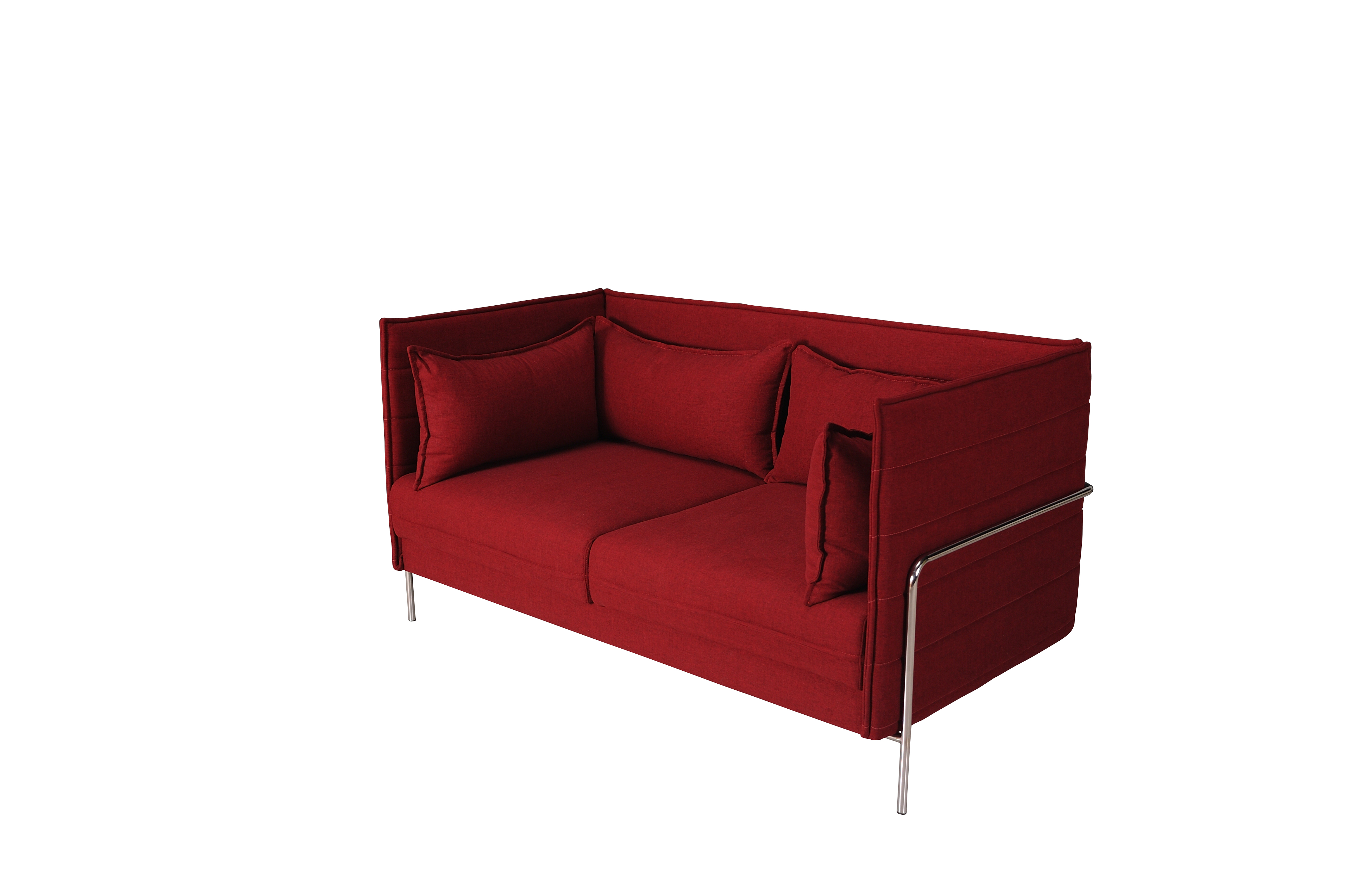 Tengye TENGYE modern fabric sofa light luxury living room stainless steel metal base hotel sofa SF-820