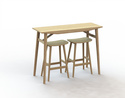 北欧风实木书桌椅餐桌椅