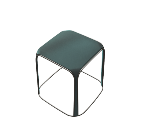 Dark blue stool