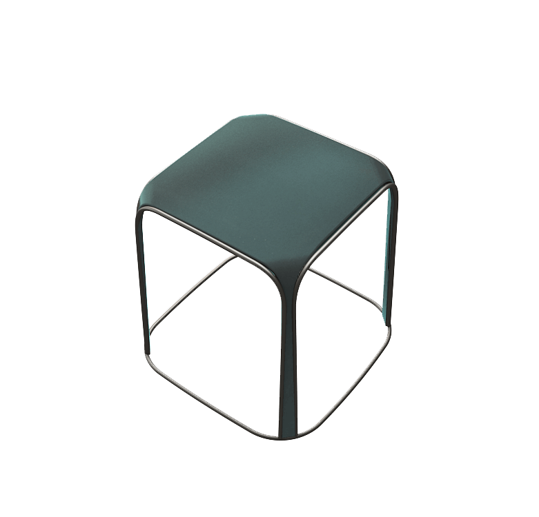 Dark blue stool