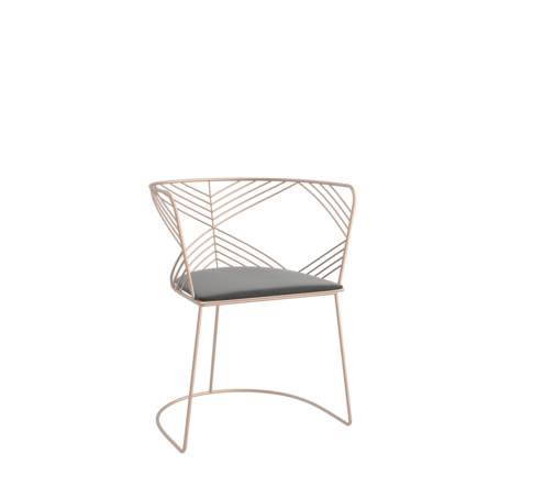 Modern minimalist round lounge chair