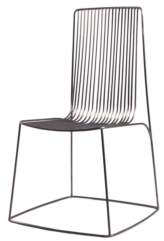 Modern outdoor metal chain version dining chair