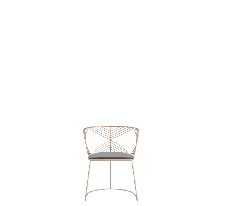 Modern minimalist round lounge chair