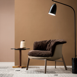 Italian modern upholstered single chair armchair