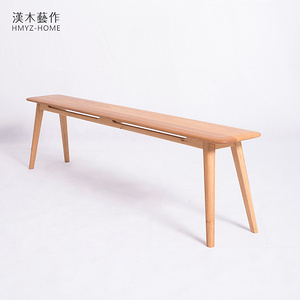 长条凳 实木日式新中式餐桌凳换鞋凳沙发凳板凳床尾凳子