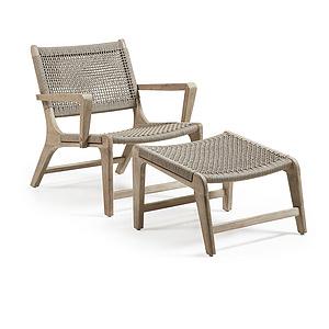 BASTIEN Armchair+footrest椅