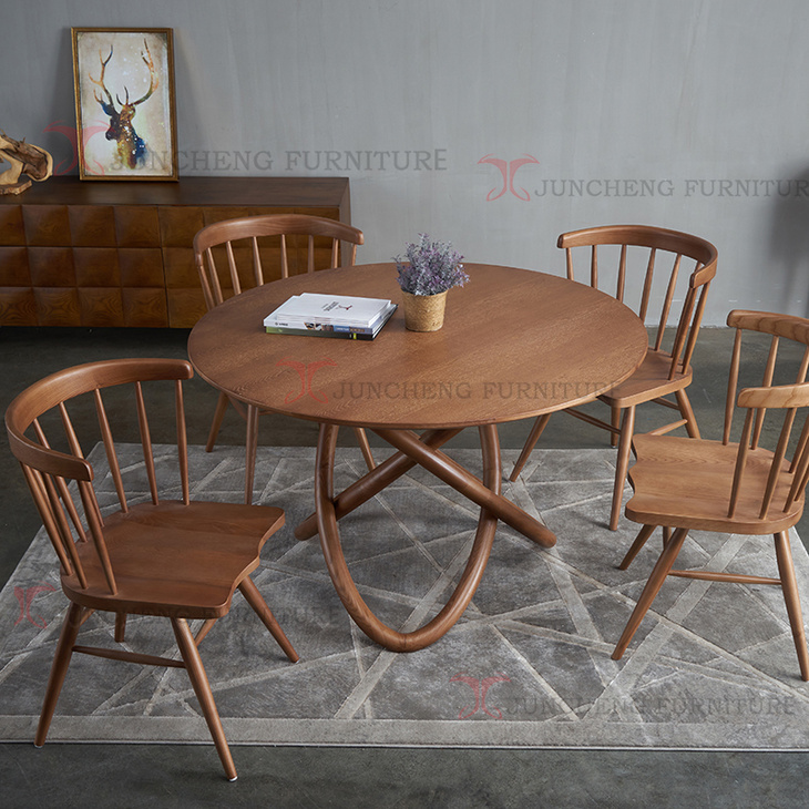 实木北欧餐桌椅子和日式现代简约小户型餐椅