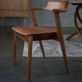 北欧实木餐桌椅 现代简约家用 靠背椅书桌椅