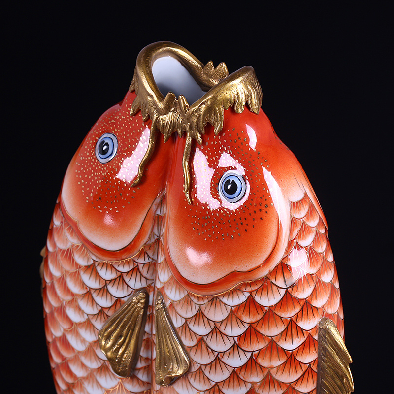 a1212hc招财双鱼摆件