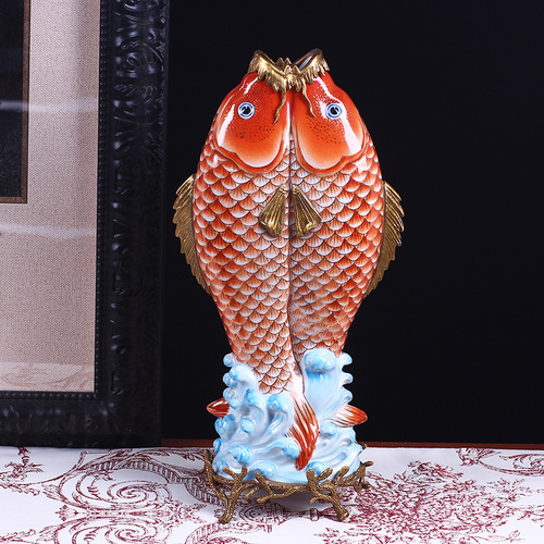 A1212HC招財(cái)雙魚擺件