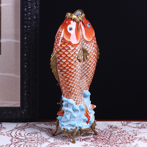 A1212HC招財(cái)雙魚擺件
