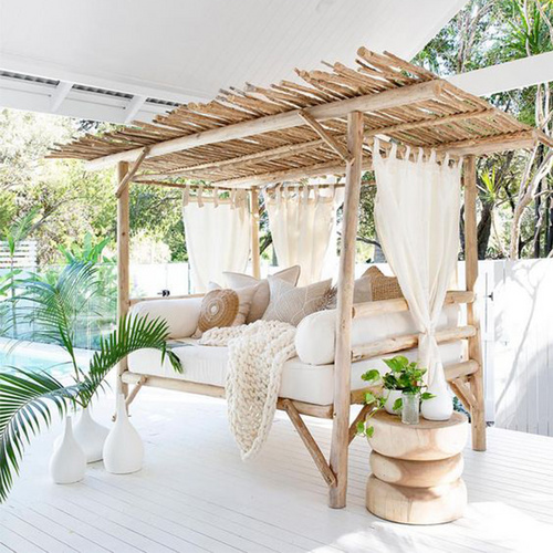 wooden bed - 90903