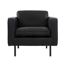 Octaaf沙发 -  90厘米 - 黑色皮革