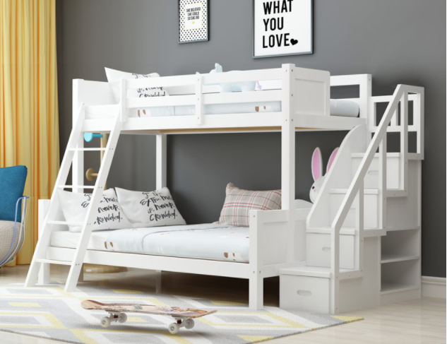 儿童上下床双层床全实木高低成人上下铺大人木床多功能组合子母床