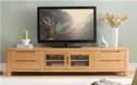纯实木电视柜2米橡木电视柜1.8米北欧简约现代原木客厅家具