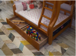 实木美式儿童高低床上下双层多功能成人上下铺男孩女孩高架母子床