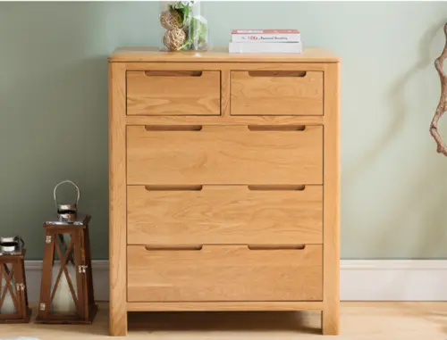Oak chest storage cabinet