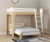 Children's Bunk Bed & Adult Staggered Wooden Bed