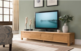 优木家具纯实木电视柜2米橡木电视柜1.8米北欧简约现代客厅家具